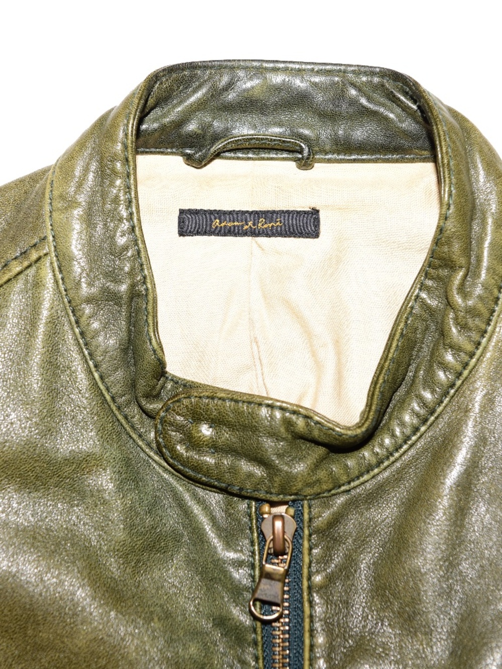 Adam et Rope Lambskin Leather Rider Jacket - Picture 3 of 6
